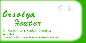 orsolya heuter business card